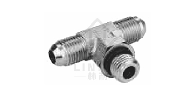 美制JIC外螺紋74&deg;外錐/SAE外螺紋帶
O形圈輕系列ISO 11926-3分支三通