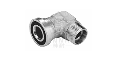 90&deg;彎公制螺紋卡套式/輕系列法蘭
ISO 6162-1