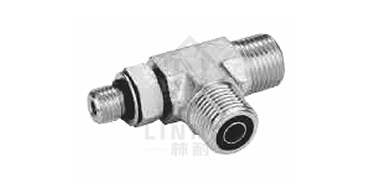 美制ORFS外螺紋O形圈平面密封/美制SAE
外螺紋帶O形圈重系列ISO 11926-2主支三通